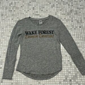 Wake Forest Ladies Gray Long Sleeve Shirt